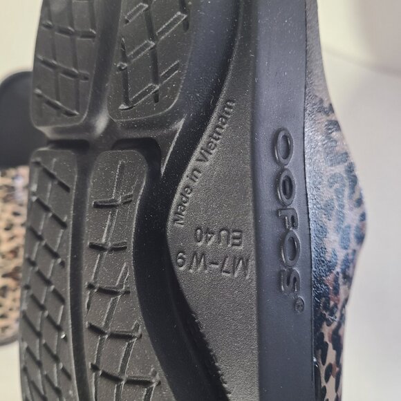 OOFOS Oocloog Limited Edition Cheetah Print Women’s 9 NWOT - Picture 7 of 8